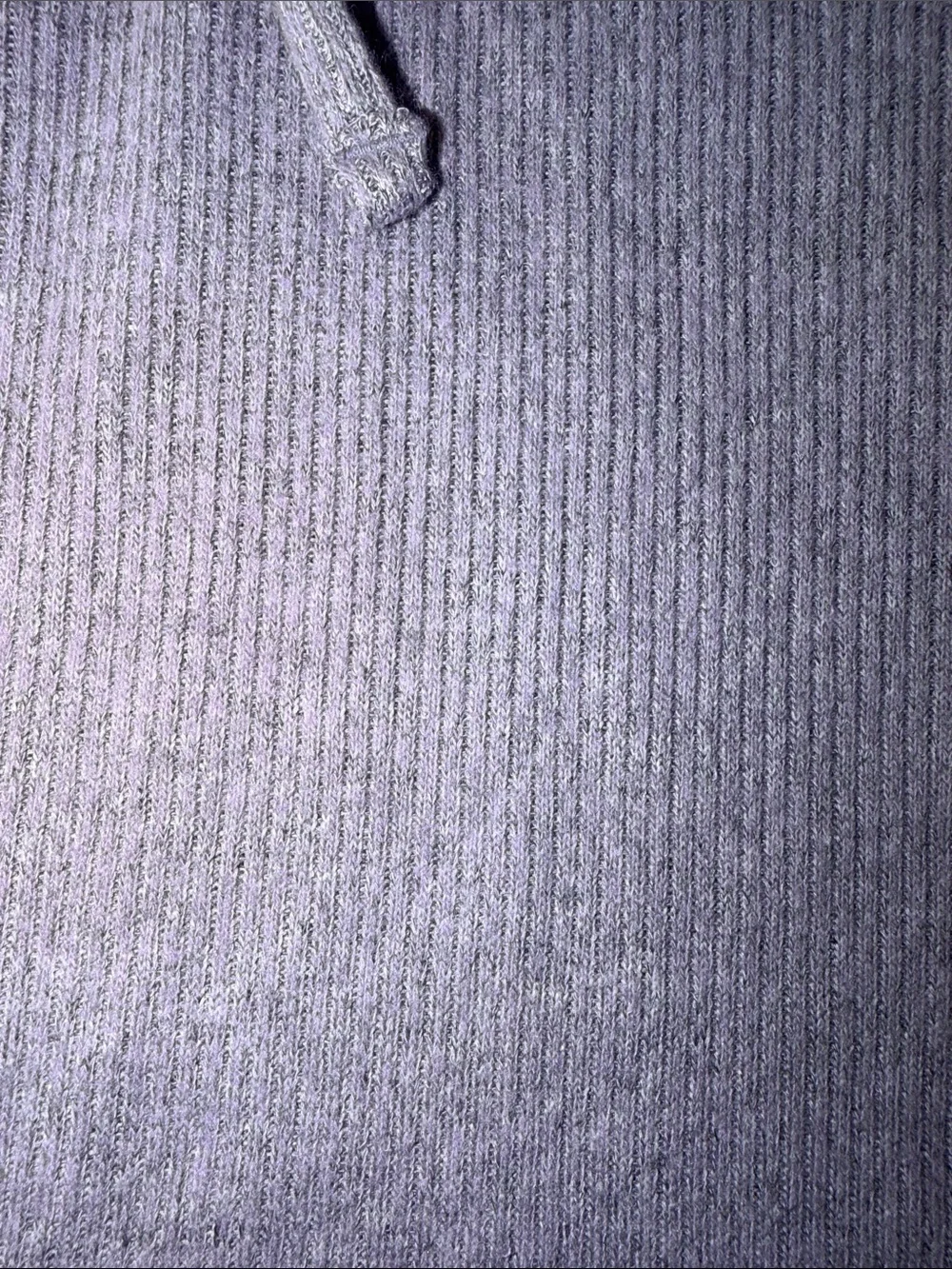 GAP Lavender Ribbed Lace-Up Long Sleeve Casual Dress